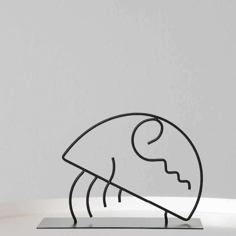 Статуэтка Wire Sculpture Calmness черного цвета