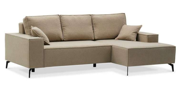 Угловой диван-кровать Раушен бежевого цвета