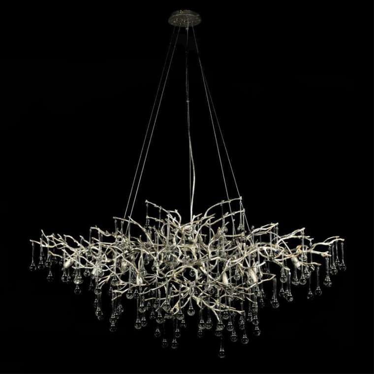 Подвесная люстра Bijout 10067/1250 SG (металл, цвет серебро)