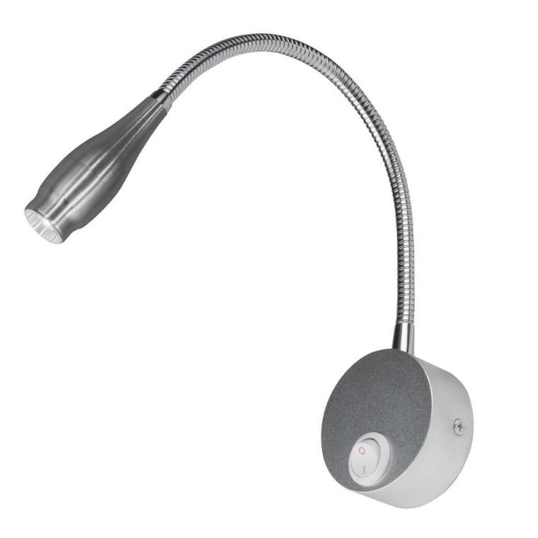 Спот светодиодный для чтения с выключателем ULT-F22-3W/4000K IP20 Uniel SILVER