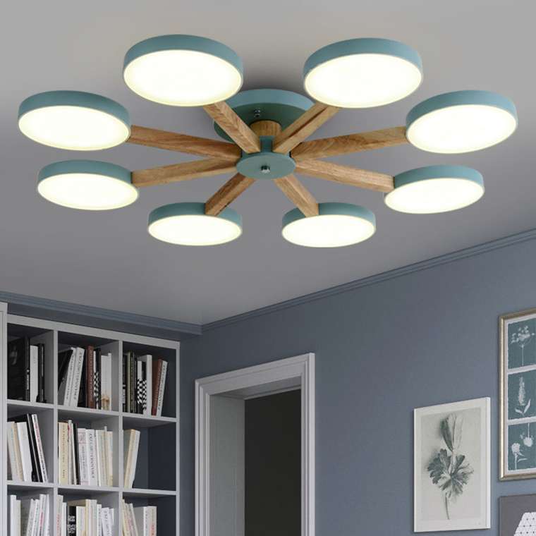 Потолочная люстра TURNA 8 Blue
