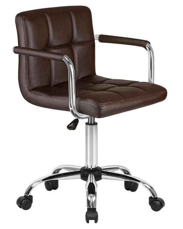 Офисное кресло для персонала Terry коричневого цвета