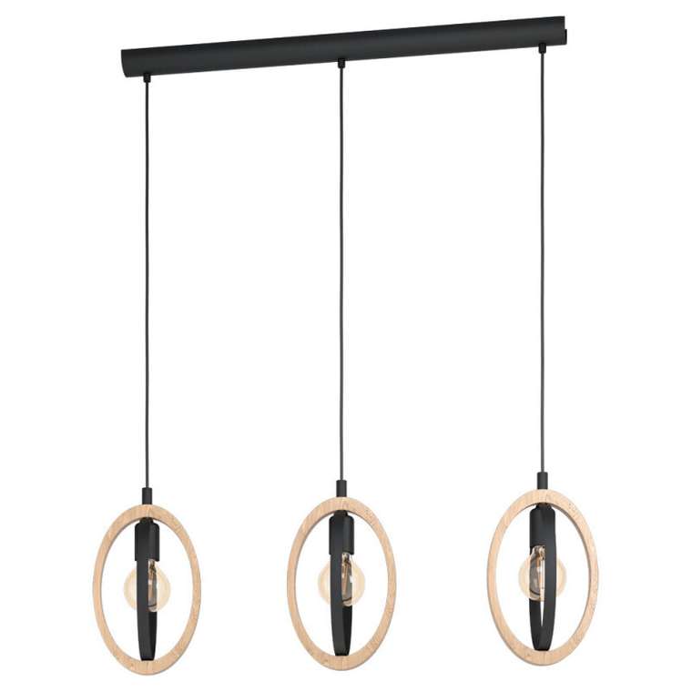 Подвесная люстра BASILDON 43462 (дерево, цвет бежевый)