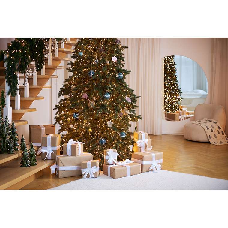 Декор новогодний Scenic tree зеленого цвета 40 см
