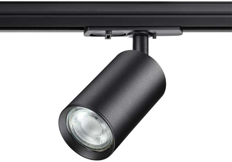 Трековый светильник Novotech Pipe 370965 PORT черный однофазный трехжильный трековый GU10 50W 220V