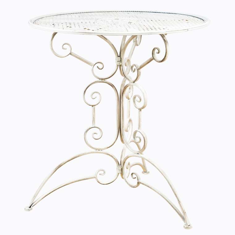 Складной столик для завтрака «Берси» (белый антик)