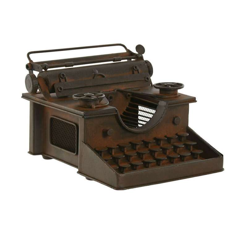 Декоративная фигура Бронзовый Vintage Пишущая машинка 15 x 18 x 12 cm