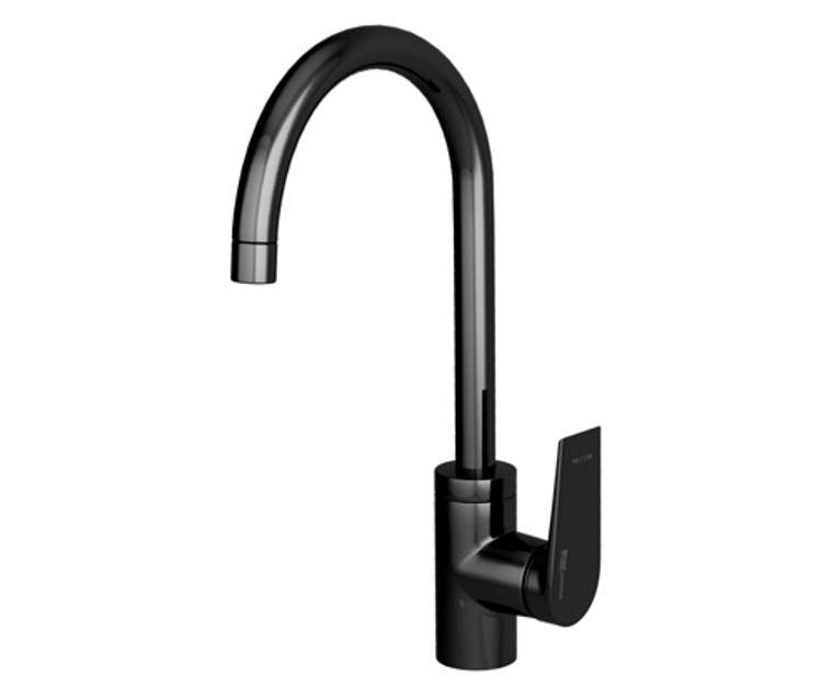 Смеситель для кухни WasserKRAFT Глан 6607 черного цвета
