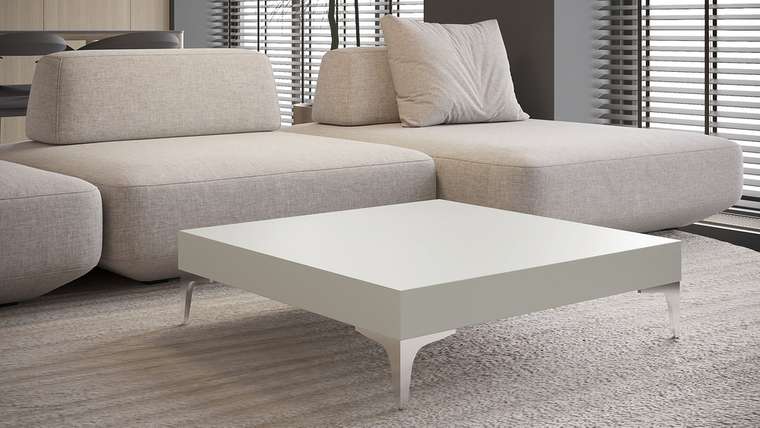 Стол журнальный Бэйс серого цвета