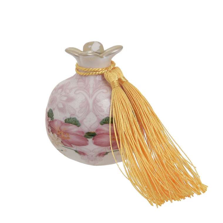 Керамическая ваза Гранат бело-розового цвета