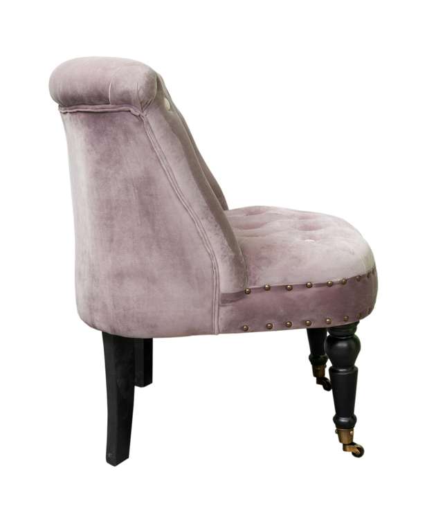 Низкое кресло Aviana pink velvet 