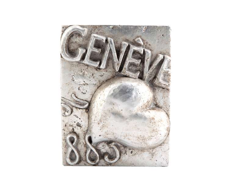 Панно Сердце Geneve (серебряный)