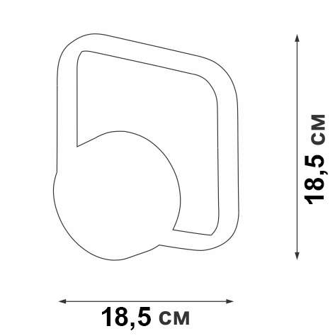Настенный светильник V46120-1/1A (акрил, цвет белый)