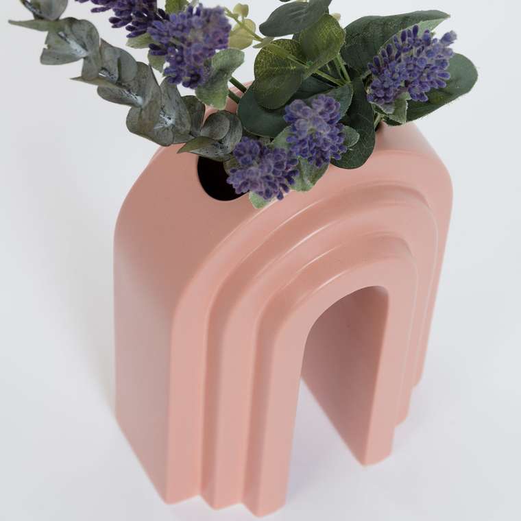 Керамическая ваза Andy розового цвета