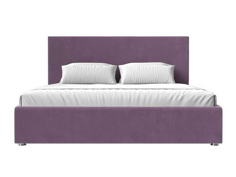 Кровать Кариба 200х200 сиреневого цвета с подъемным механизмом