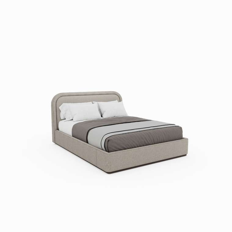 Кровать Sard plain 160х200 бежевого цвета с подъемным механизмом