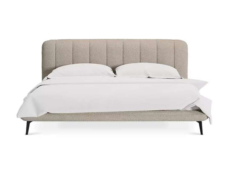 Кровать Amsterdam 180х200 бежевого цвета без подъемного механизма