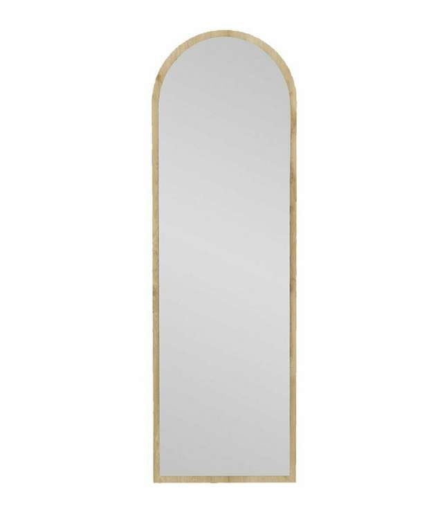 Настенное зеркало Decor 50х160 в раме бежевого цвета