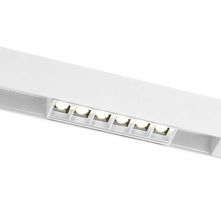 Трековый светильник Slim Magnetic SL01 белого цвета
