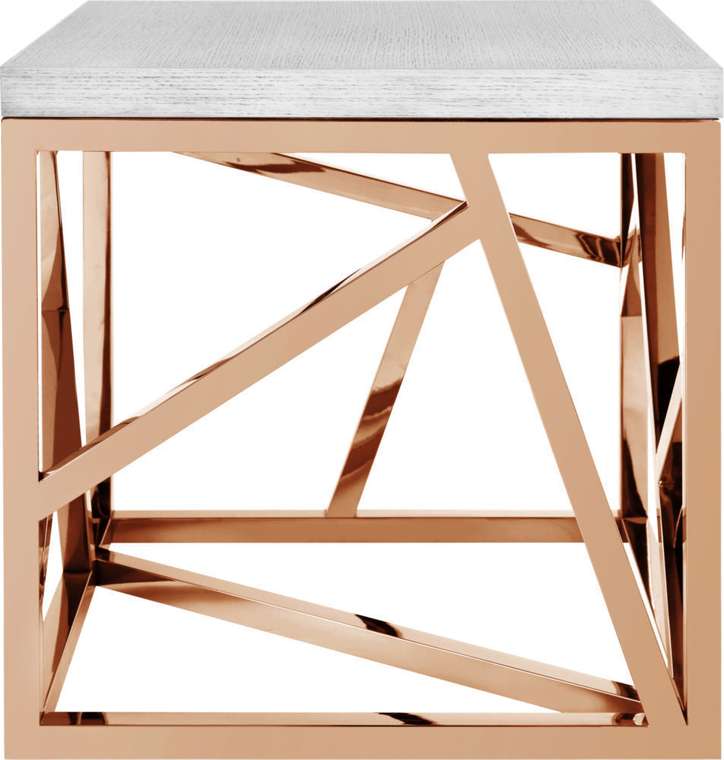 Стол журнальный Geometric из металла и дерева