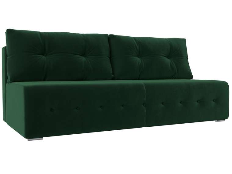 Прямой диван-кровать Лондон зеленого цвета