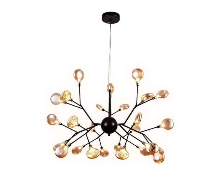 Подвесная люстра Traditional TR3013 (стекло, цвет янтарный)