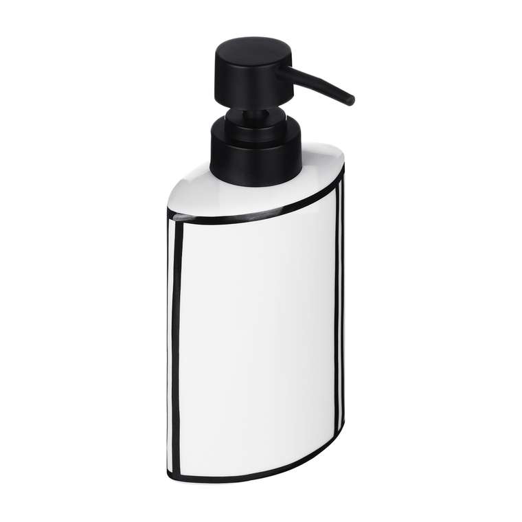 Дозатор для жидкого мыла Grafica бело-черного цвета