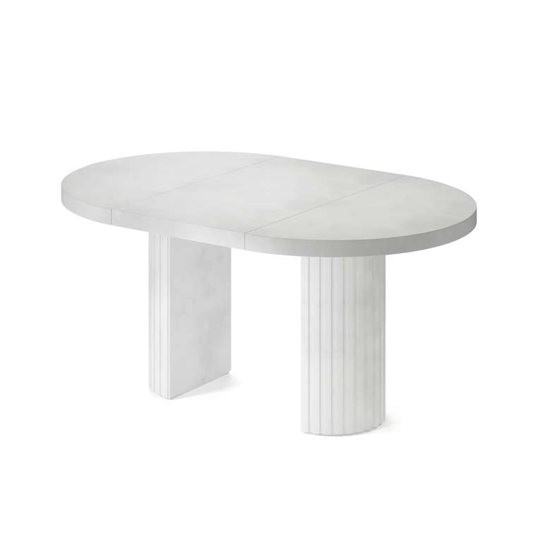 Обеденный стол раздвижной Регул М белого цвета