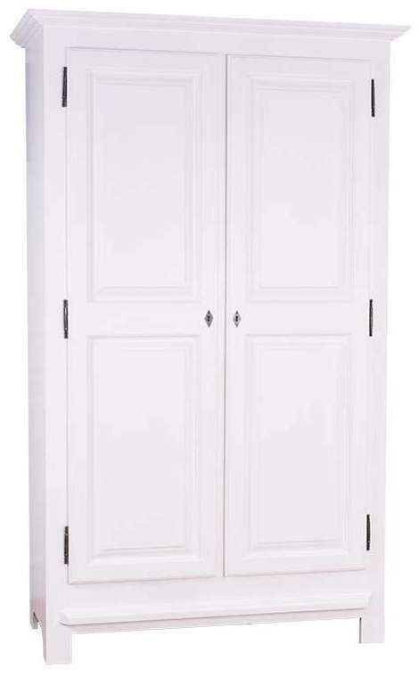 Шкаф-гардероб двухдверный Брюгге белого цвета
