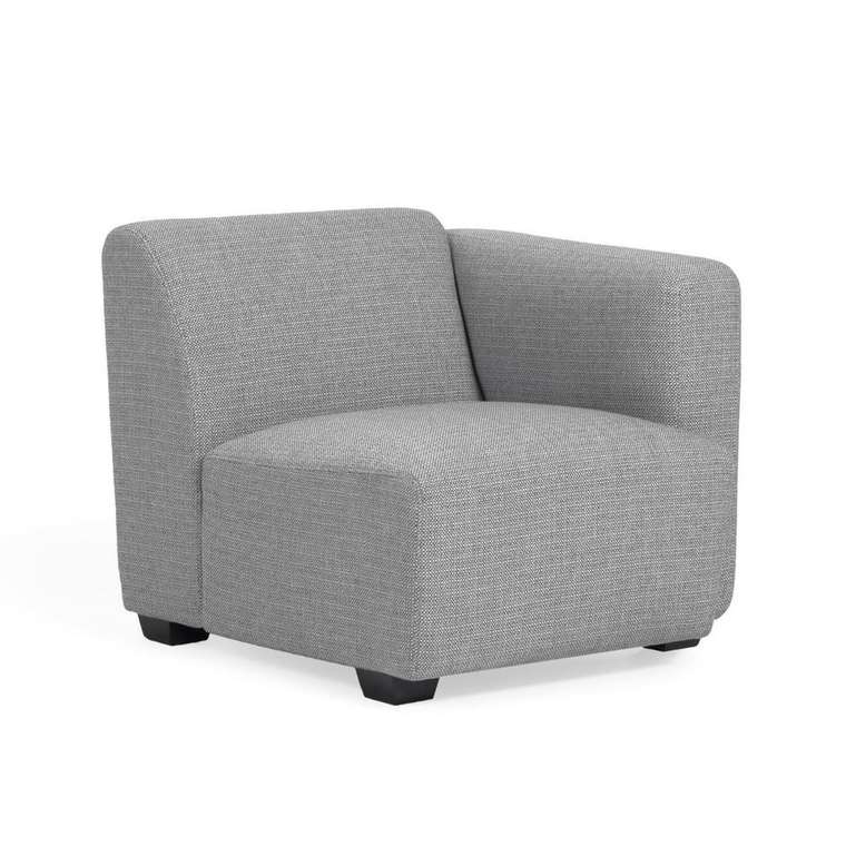 Legara grey seat with left-hand armrest 80 cm