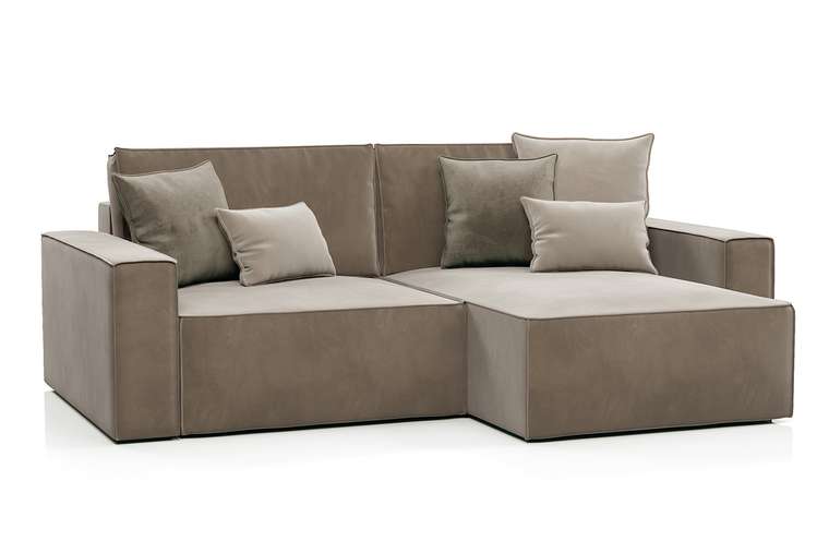 Угловой диван-кровать Корсо бежевого цвета