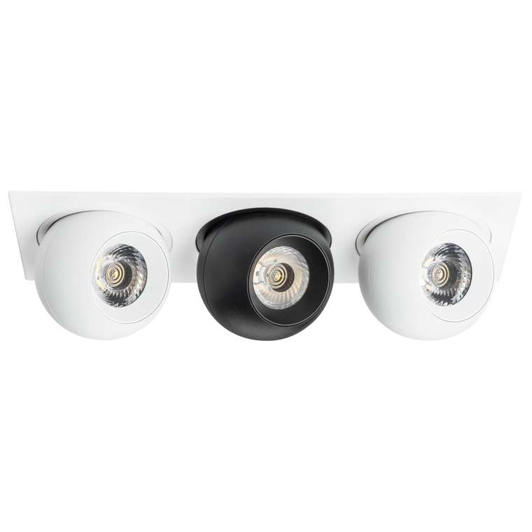 Светильник INTERO LED 9W*3 850LM*3 24G БЕЛЫЙ/ЧЕРНЫЙ 3000K (217536+217062+217072+217062)