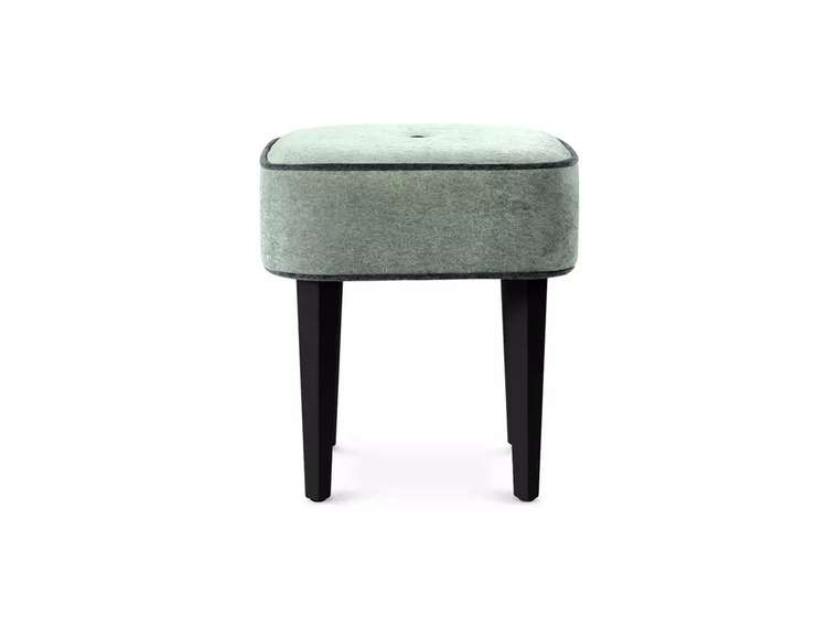 Табурет Handy SQ светло-зеленого цвета с черными ножками 