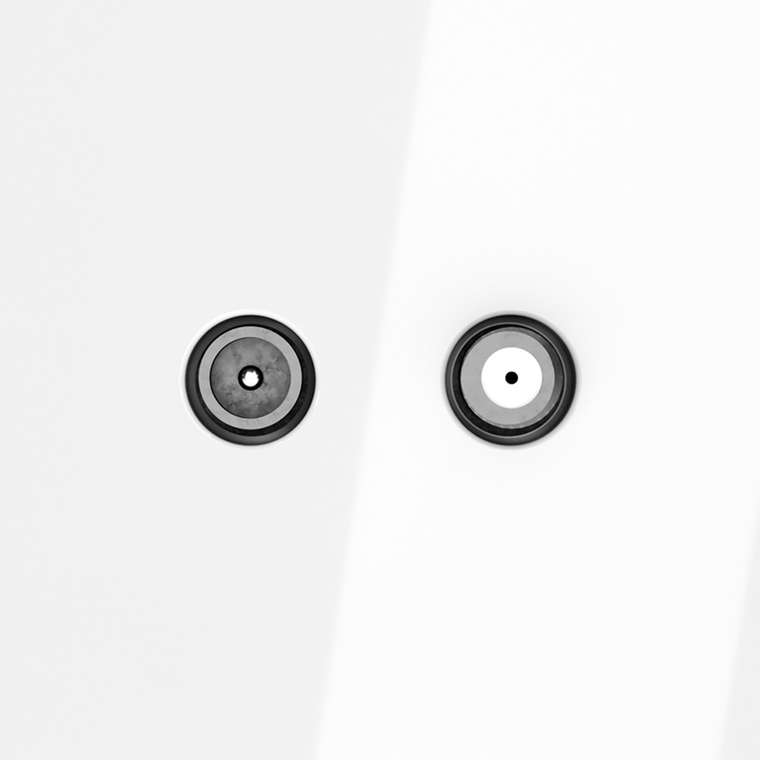 Розетка телевизионная встраиваемая VOLTUM S70 оконечная TV+SAT, (белый глянцевый)