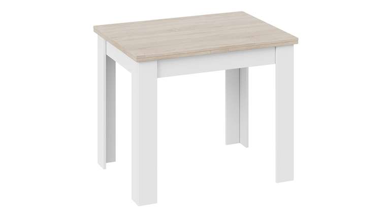 Раздвижной обеденный стол Промо тип 3 цвет Белый, Дуб Сонома светлый