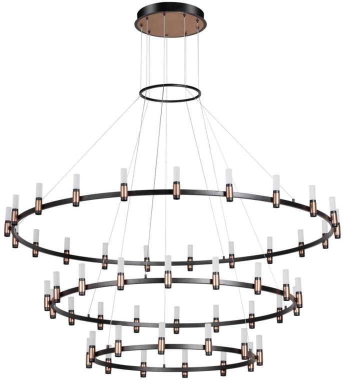 Люстра led с бронзовой арматурой LED Odeon Light Candel 5009/204L
