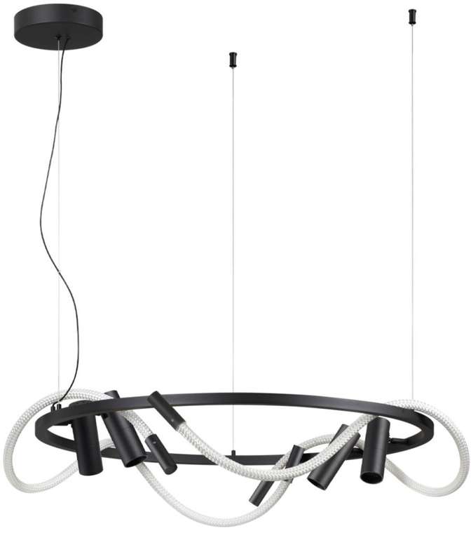Подвесной светодиодный светильник 50W 2020Лм 4000K Odeon Light Corda 4391/55L гибкий неон кольцо