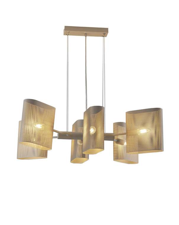 Люстра подвесная Metalicana V11813-6P серого цвета