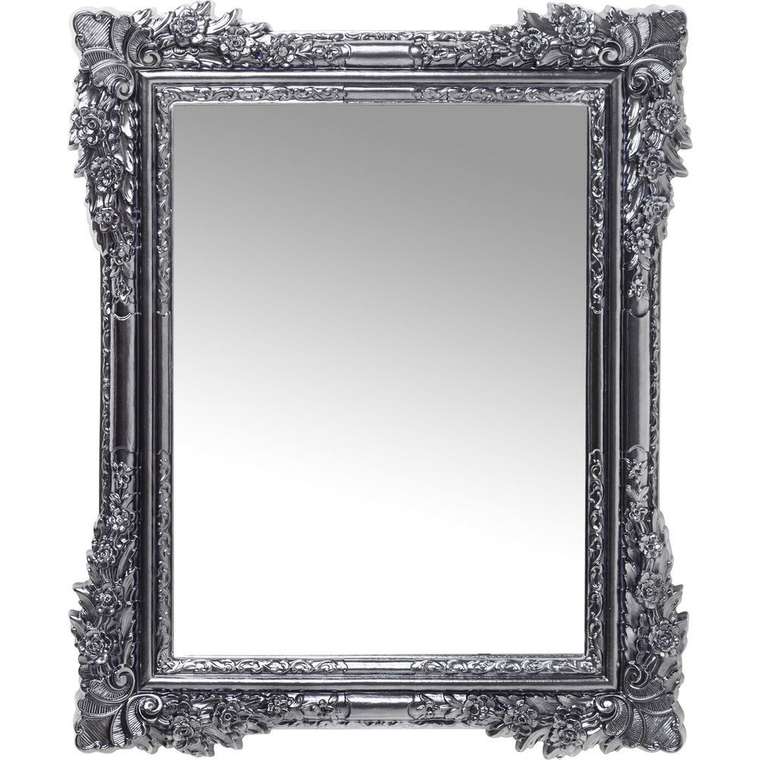 Зеркало Fiore серебряного цвета