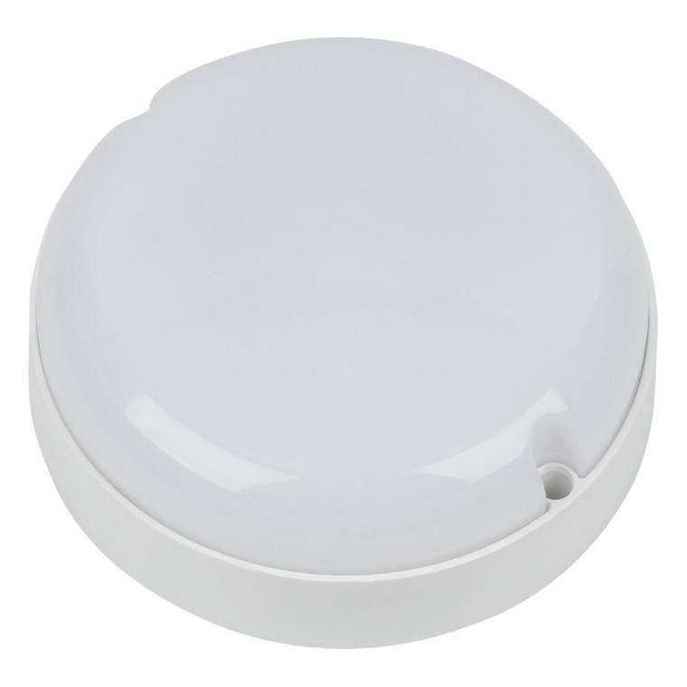 Настенно-потолочный светильник ULW-Q243 12W/6500К/NL SENSOR IP65 WHITE (пластик, цвет белый)