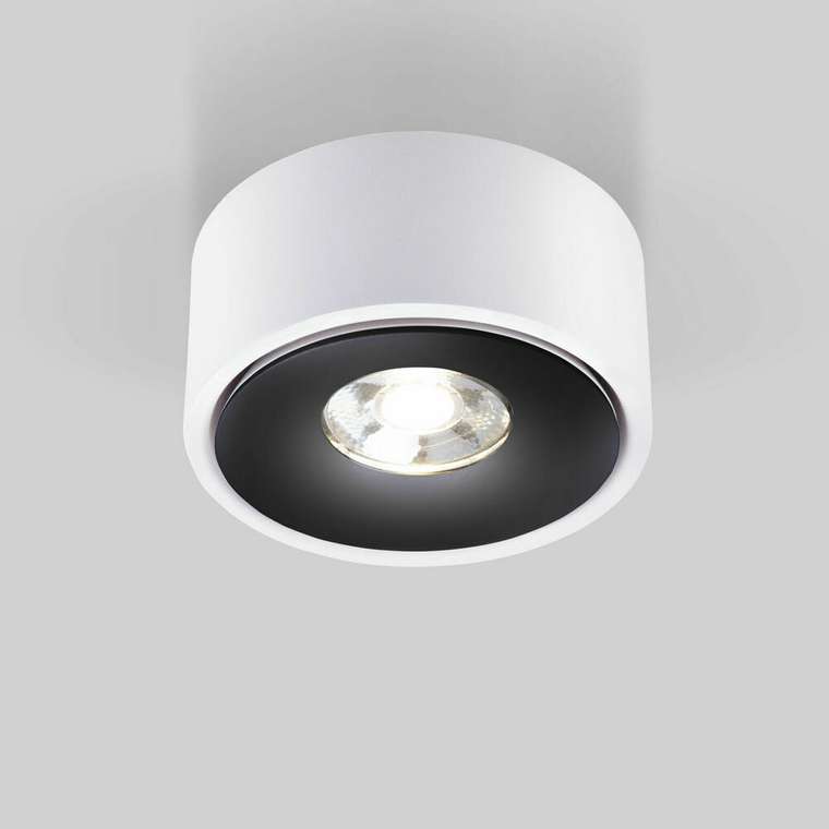 Накладной светодиодный светильник Glide белый/черный 25100/LED