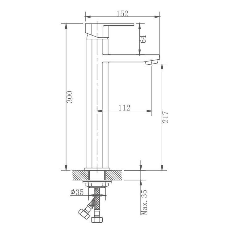 Смеситель для раковины Haiba HB11806