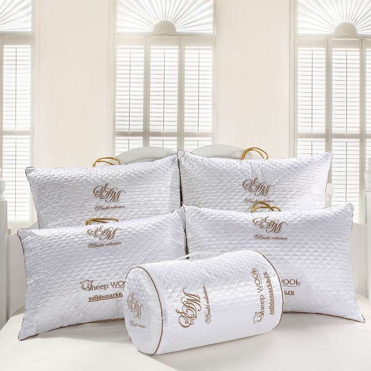 Одеяло Wool 155х215 белого цвета
