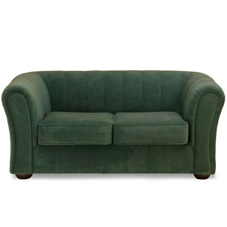 Прямой диван Бруклин Премиум зеленого цвета