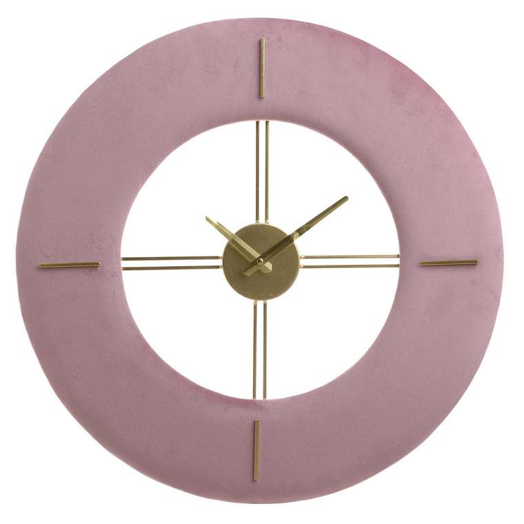 Часы настенные розового цвета 