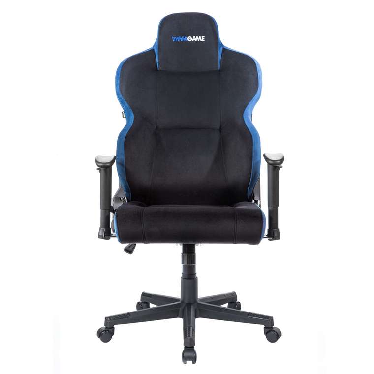 Игровое компьютерное кресло Unit Fabric Upgrade черно-синего цвета