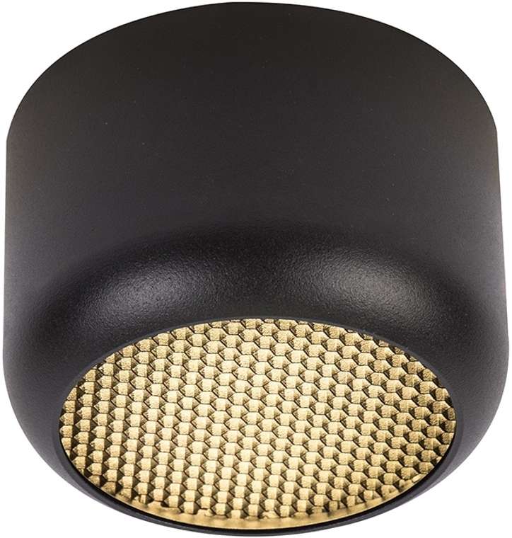 Светильник потолочный Feron HL364 Barrel ECHO 48398 чёрный, с антибликовой сеточкой