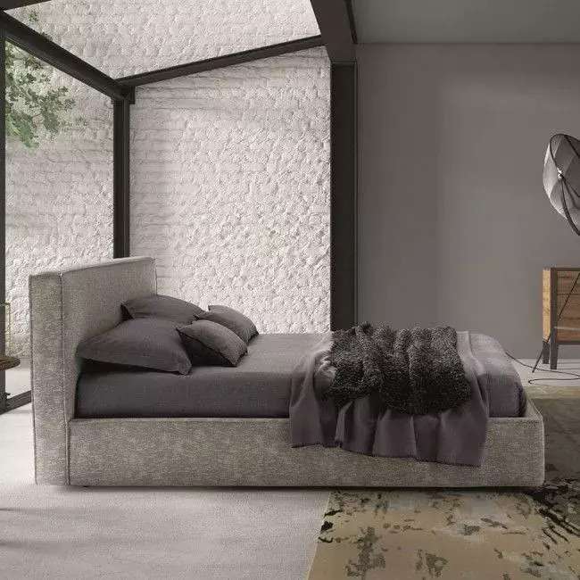Кровать Anerta 160x200 серого цвета