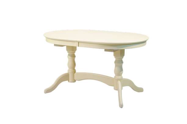 Обеденный раскладной стол Бизе цвета слонова кость