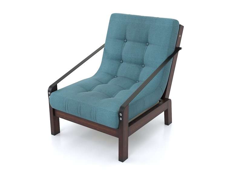 Кресло-кровать Локи голубого цвета